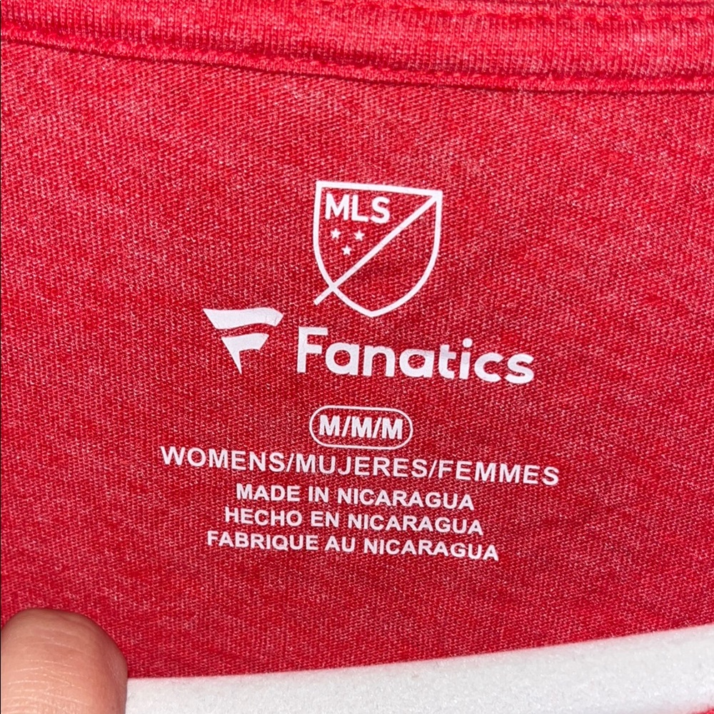 NWT Fanatics heather Red (original logo) Chicago Fire Long Sleeve Tee, medium - Picture 3 of 9